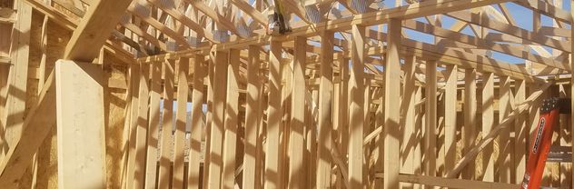 House framing in Bozeman Montana by Hutch Construction