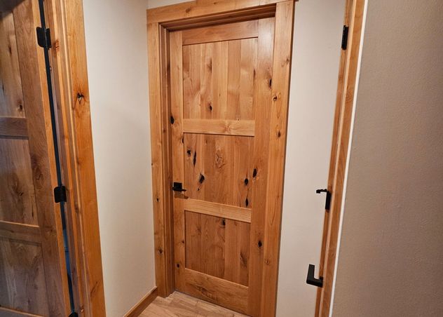 Finish Trim Door installation by Hutch Construction